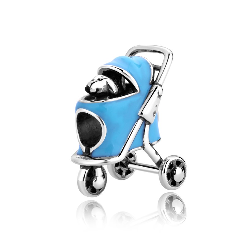 Bella and Beau Doggie Stroller (Enamel) DBM40-0036