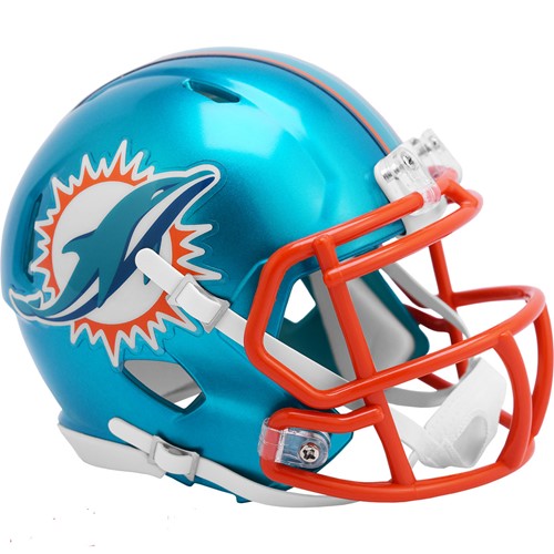 Miami Dolphins Black/Grey Mini Football Helmet Decals